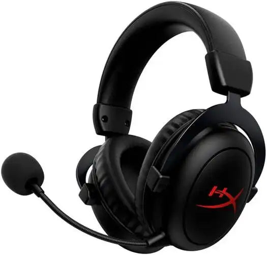 HyperX Cloud II Core Wireless Gaming Headphones, 53mm with Neodymium Magnets Dynamic Drivers, Electret Condenser Microphone, Bi - Directional, Noise - Cancelling Polar Pattern, Black | 6Y2G8AA - Vektra Computers LLC HyperX Cloud II Core Wireless Gaming Headphones, 53mm with Neodymium Magnets Dynamic Drivers, Electret Condenser Microphone, Bi - Directional, Noise - Cancelling Polar Pattern, Black | 6Y2G8AA - Vektra Computers LLC